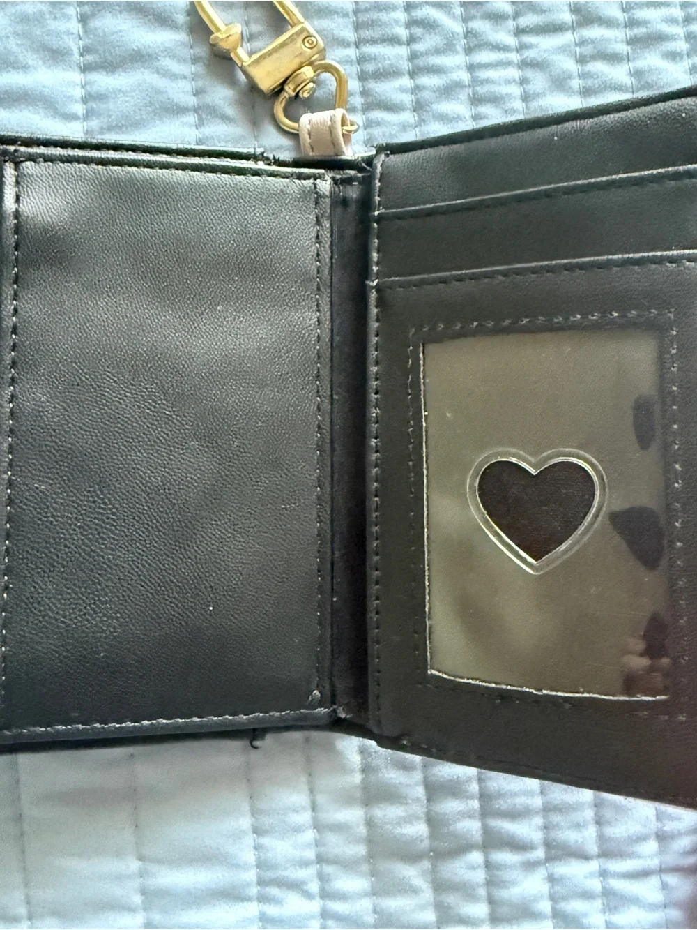 Betsey Johnson lavender  Bi-Fold Wallet with Zip Pocket